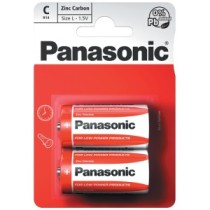 batterie panasonic zinco carbone mezza torcia
